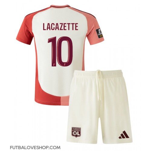 Dres Olympique Lyonnais Alexandre Lacazette #10 Tretina pre deti 2024-25 Krátky Rukáv (+ trenírky)